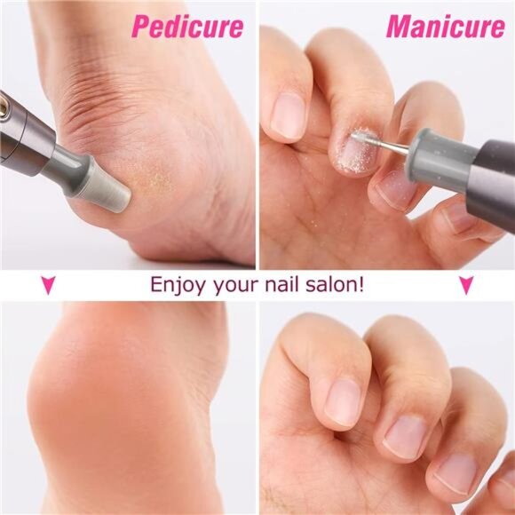 Professional Manicure and Pedicure Set Kit, Upgraded Electric Nail Drill Machine - Picture 3 of 7